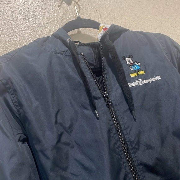 Disney Black Mickey Mouse Disney World Rain Jacket XS - Picture 7 of 11